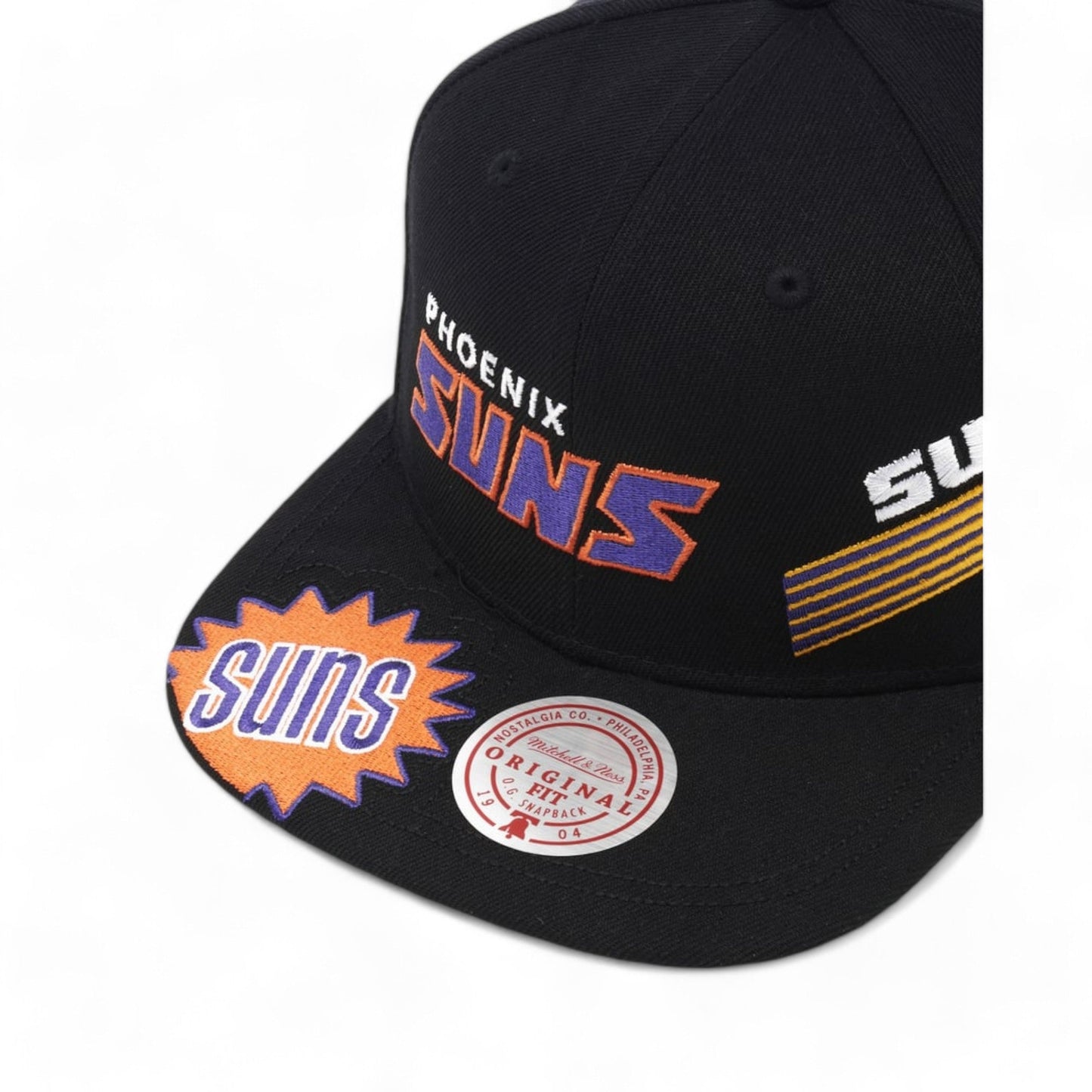 Men's Mitchell & Ness NBA Landed Snapback Hwc Suns - Black