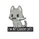 Grey Cat Pin