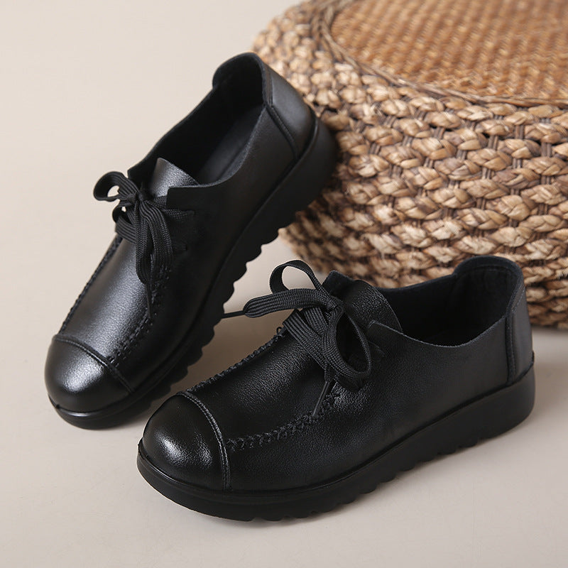Women's Black Flat Work Shoes – Soft Sole Anti-Slip Flats – Zulily