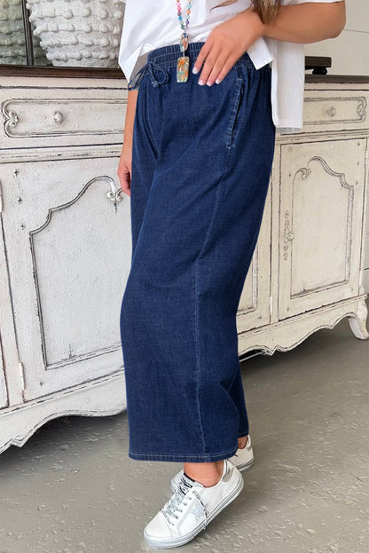 Threaded Pear Analeia Wide Leg Casual PLUS Jeans