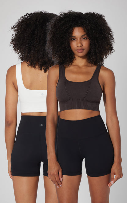 2 PK Stonewash Seamless Bra Tank - Our Cafe Story