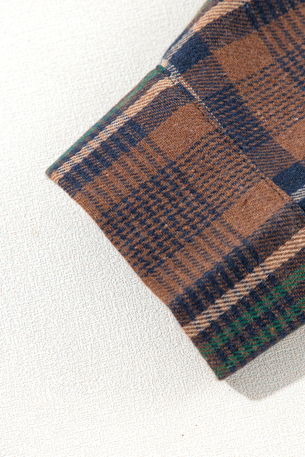 Threaded Pear Elizabeth Plaid Print Chest Shirt