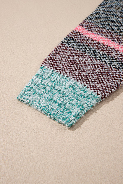 Threaded Pear Elsa Slit Open Front Cardigan