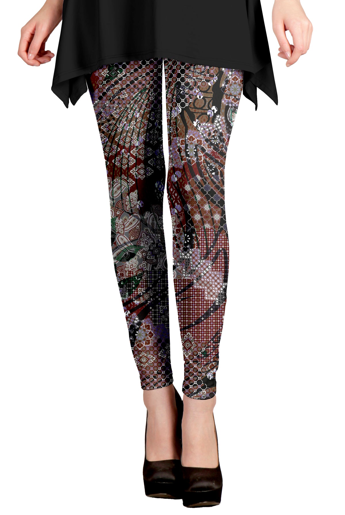 Multicolor Floral Lace Print-