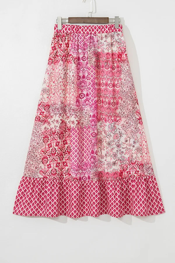 Threaded Pear Tasora Elastic Waistband Maxi Skirt