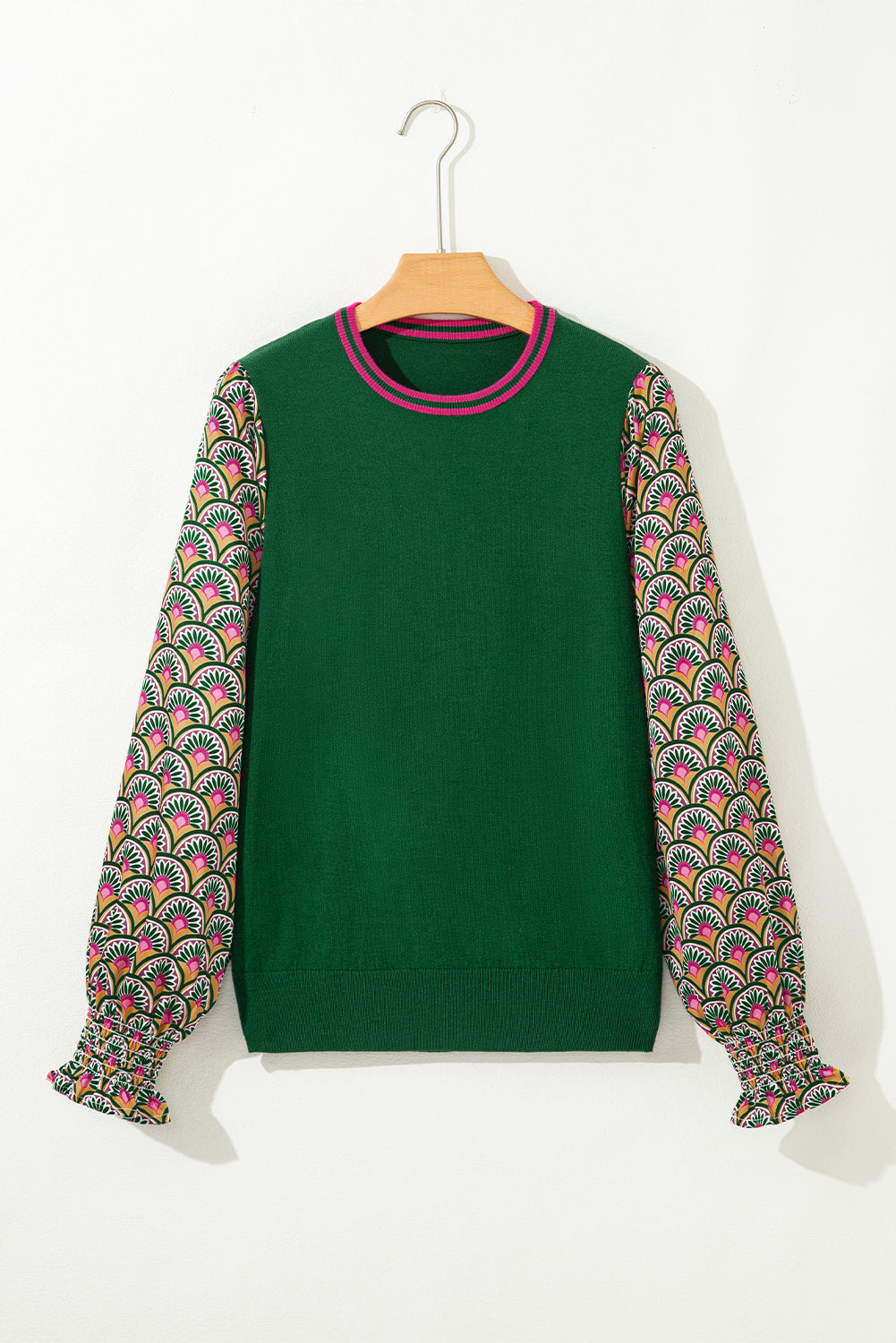 Threaded Pear Amari Cuff Puff Sleeve Sweater