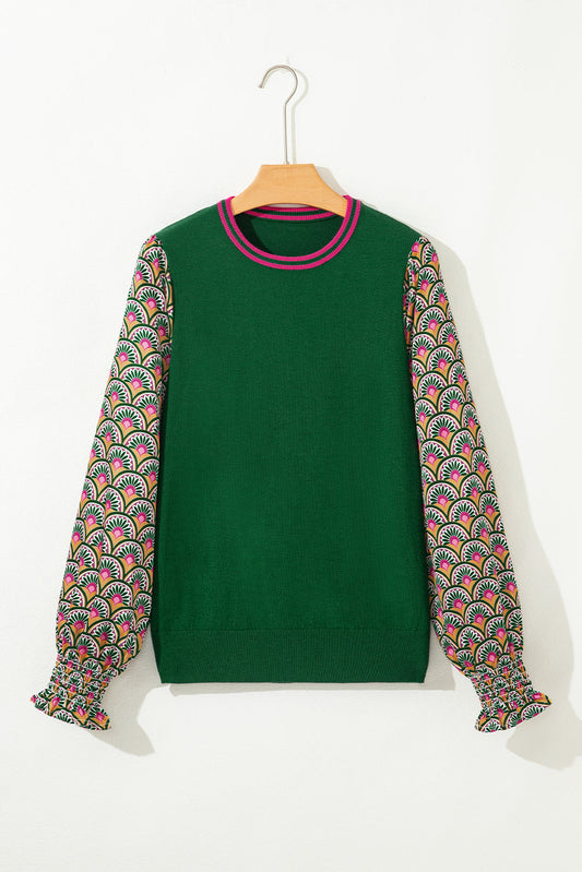 Threaded Pear Amari Cuff Puff Sleeve Sweater