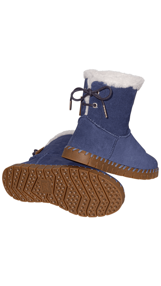 Muk Luks Flexi Albany Boot (Black Suede, 7)