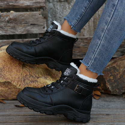 Women’s Mid-Calf Fleece-Lined Winter Boots