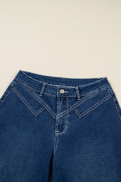 Threaded Pear Daria Detail Loose Cuffed Jeans