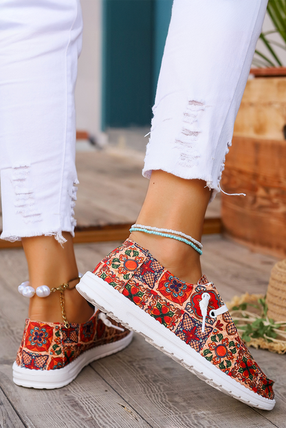 Threaded Pear Aria Flat Slip On Shoes