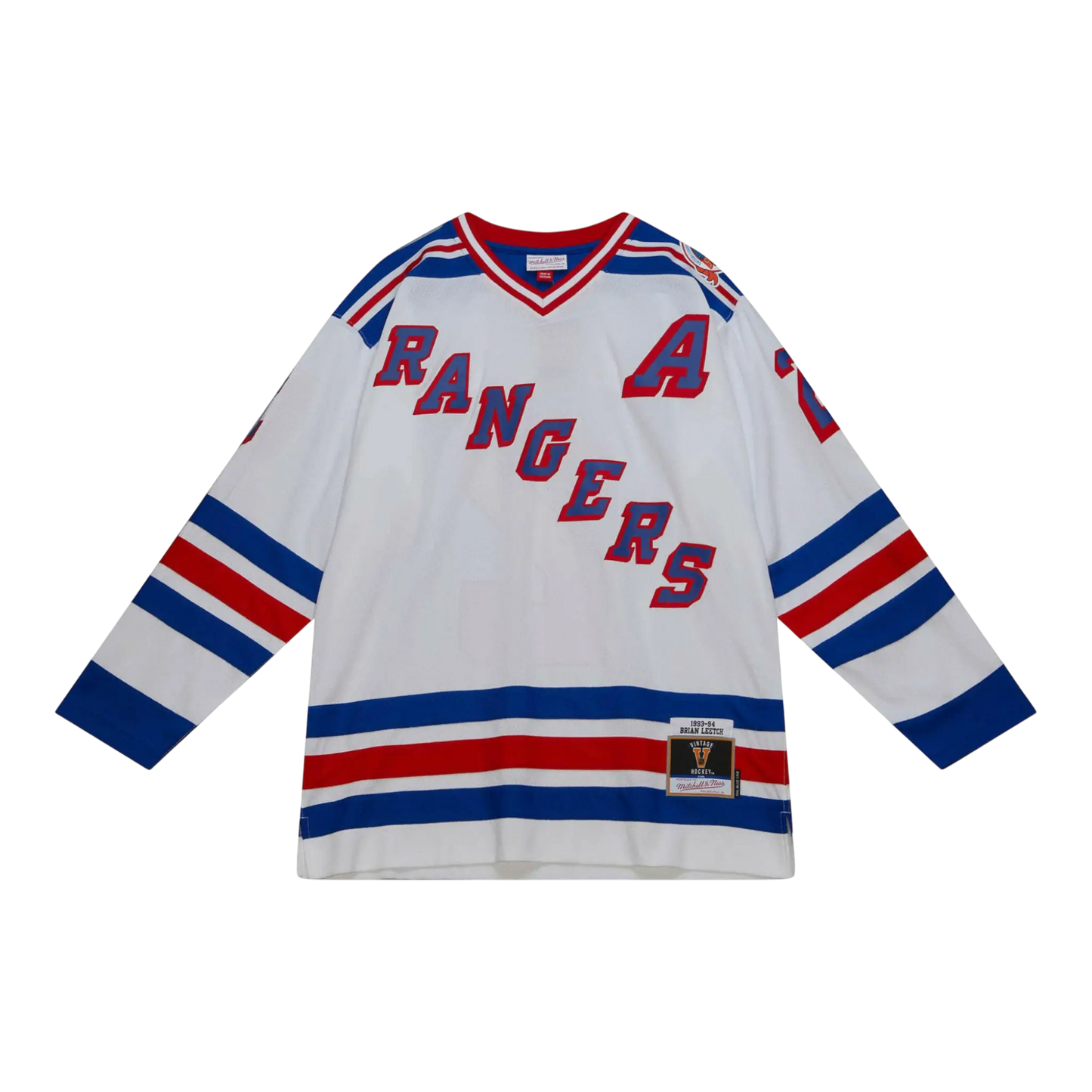 Mitchell & Ness Blue Line Brian Leetch New York Rangers 1993 Men Jersey White