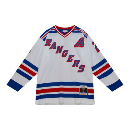 Mitchell & Ness Blue Line Brian Leetch New York Rangers 1993 Men Jersey White