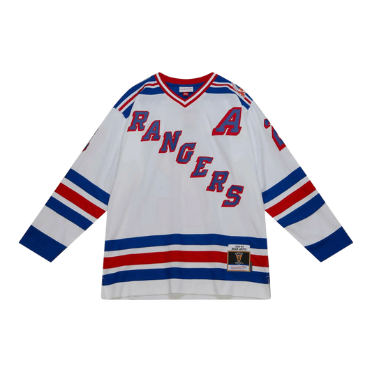 Mitchell & Ness Blue Line Brian Leetch New York Rangers 1993 Men Jersey White