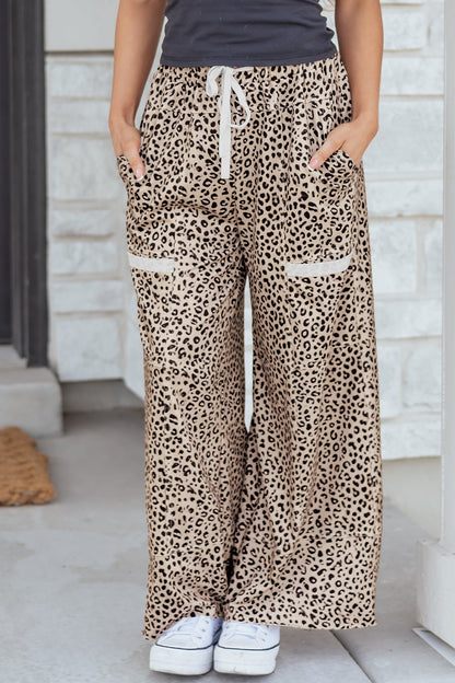 Threaded Pear Aitana Leg Terry Knit Pants