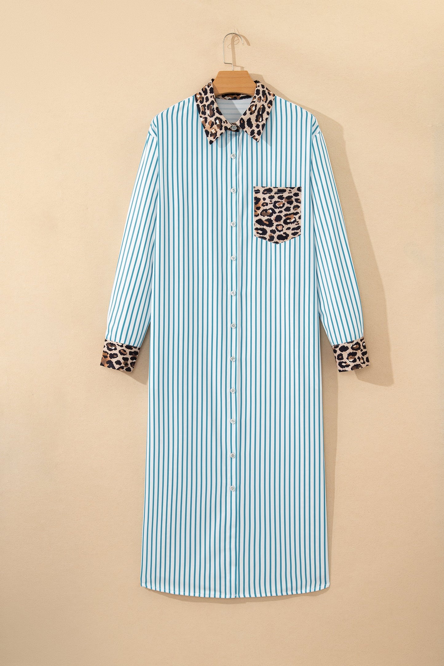 Threaded Pear Savannah Contrast Patchwork Long Shirt