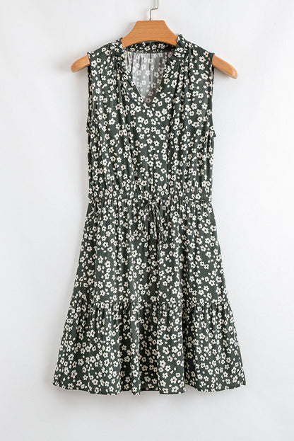 Threaded Pear Hazel Print Tunic Sleeveless Dress