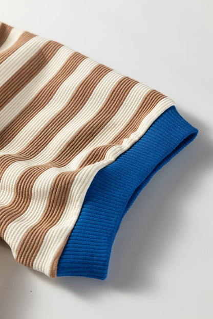 Threaded Pear Elora Sleeve Contrast Trim Tee