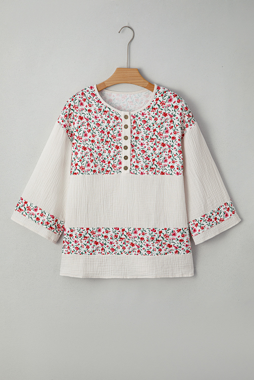 Threaded Pear Penny 3 4 Sleeve Blouse