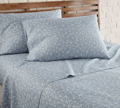 Geometric Maze Blue-