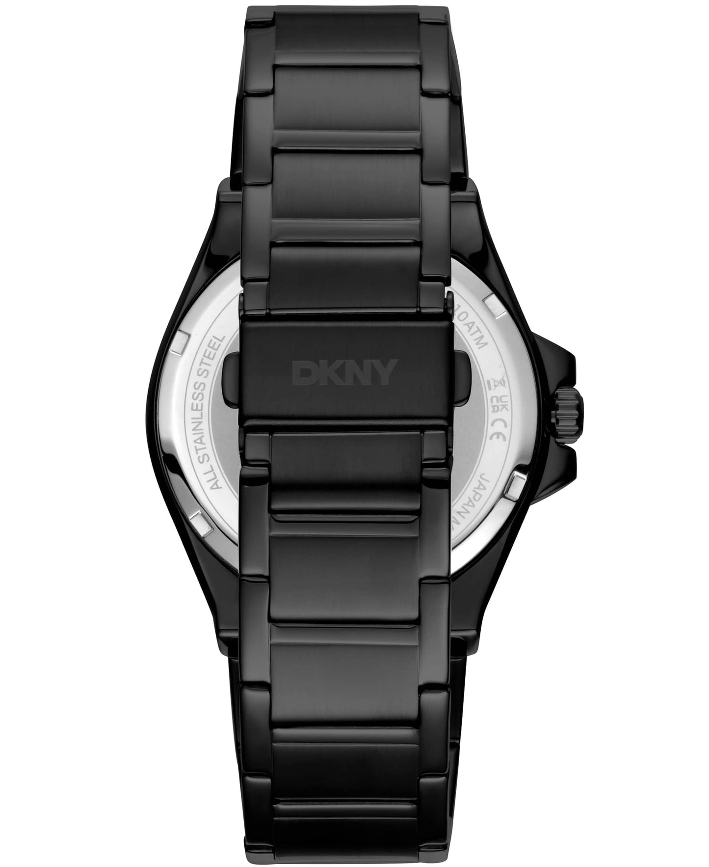 Dkny Men Watch, Black Color Case, Black Dial, Black Color Metal Bracelet, 3 Hands Date, 10 Atm-2
