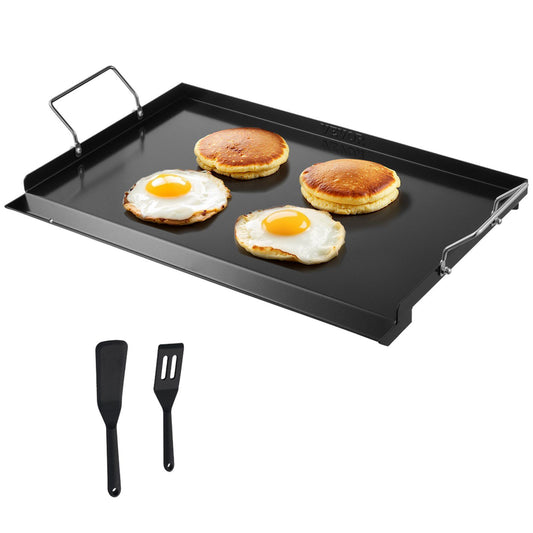 VEVOR 24x16 in Flat Top Griddle Carbon Steel Universal BBQ Grill Pan Cookware - Black 2