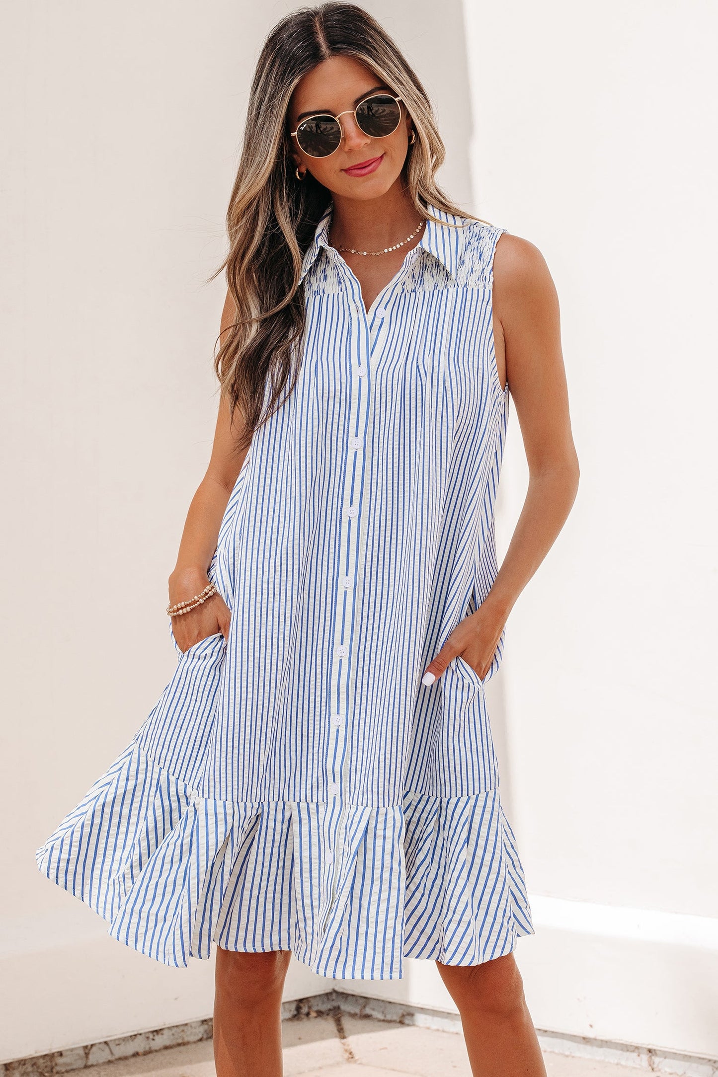 Threaded Pear Noa Stripe Dress