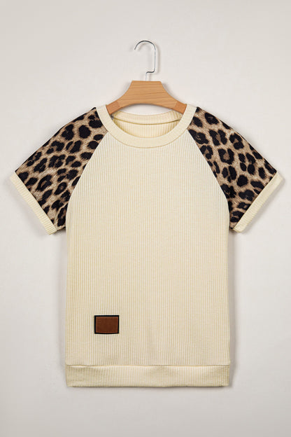 Threaded Pear Keily Contrast Sleeve Loose Tee