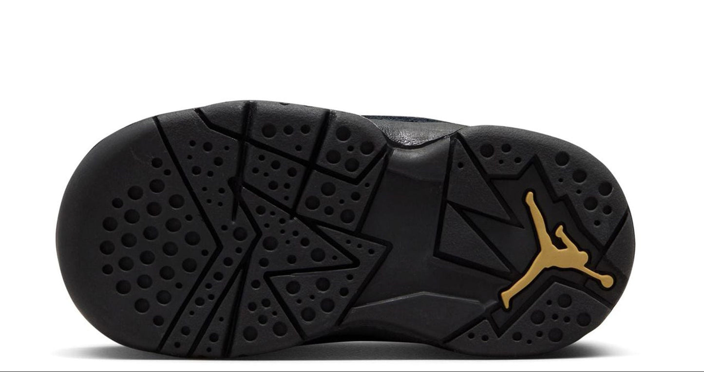 [343797-017] Toddlers Air Jordan True Flight 'black Metallic Gold White'