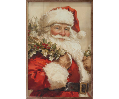 Kendrick Home Santa With Black Belt And Mistletoe