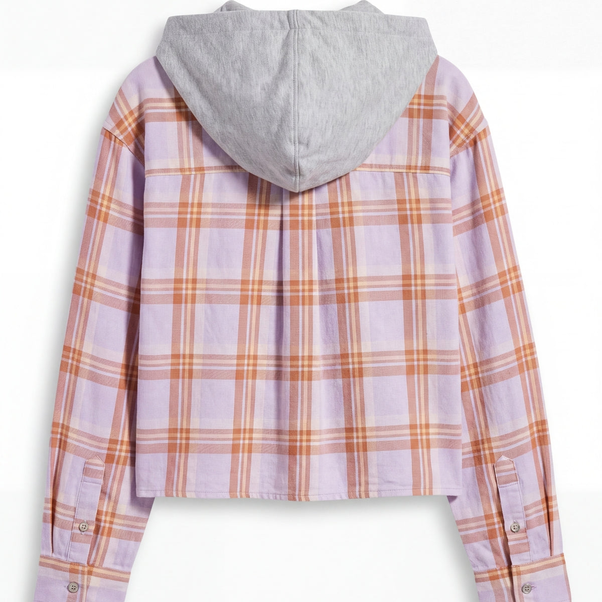 Lavender/Orange Plaid-