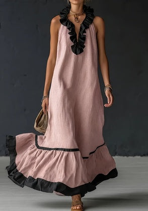 linen boho maxi dress Boho Linen Dress, Bohemian Maxi Dress, Rust Linen Dress, Maternity Dress, Bikini Coverup, Long Maxi Dress, Summer Dress, Boho Maxi Dress