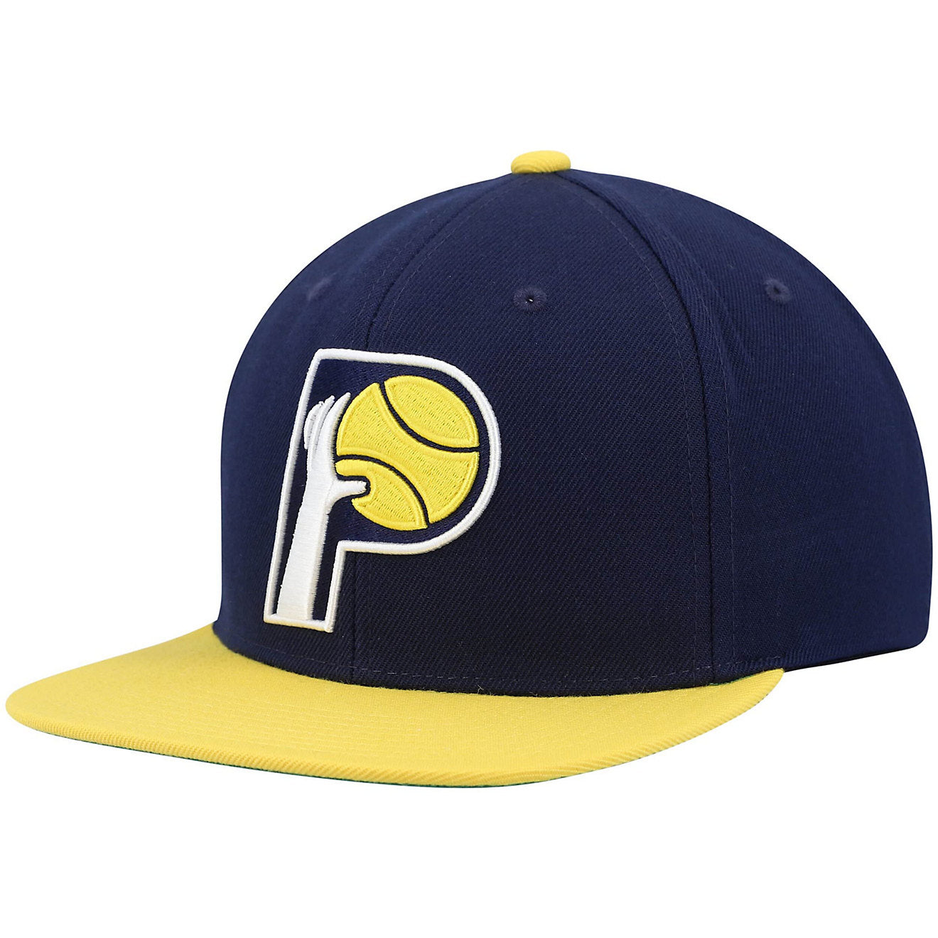 Men's Mitchell & Ness NBA Team 2 Tone 2.0 Snapback Hwc Pacers