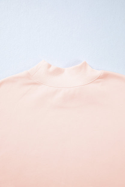 Threaded Pear Blessed Embroidered Mock Sweatshirt