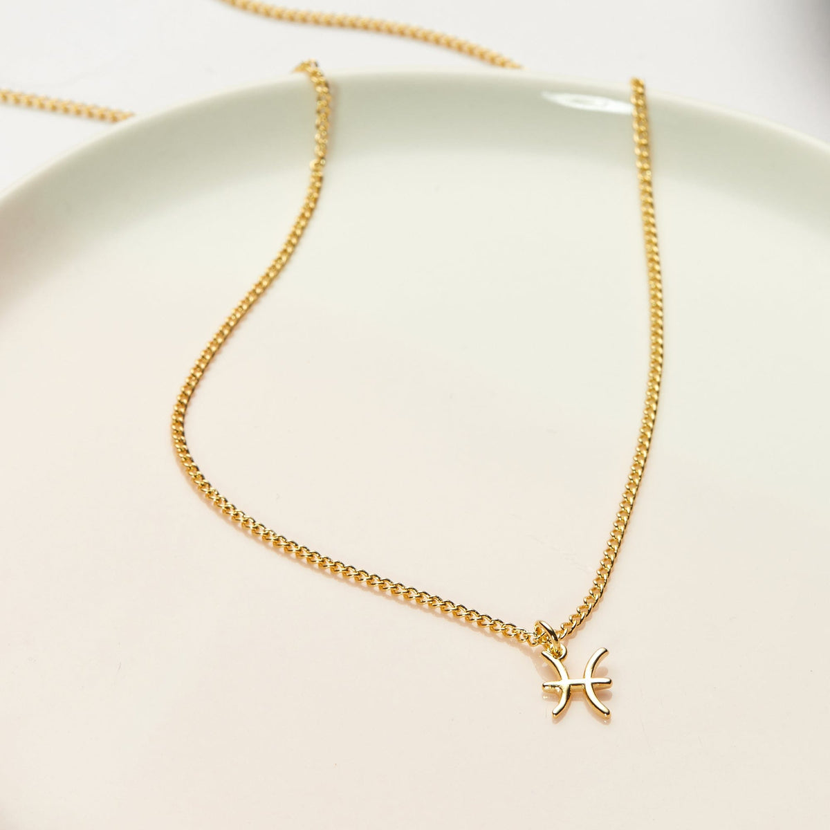 Celestial Pisces Zodiac Necklace