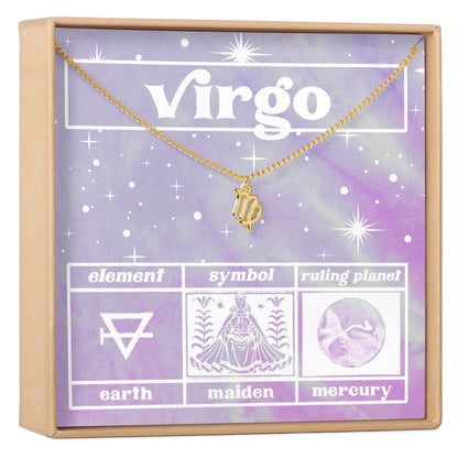 Celestial Virgo Zodiac Necklace