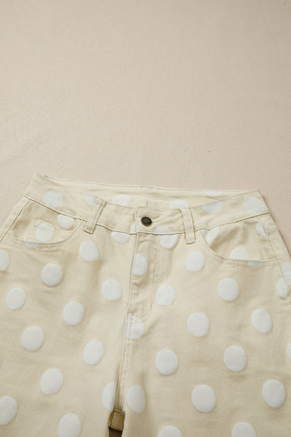 Threaded Pear Daleyza Raw Hem Shift Jeans