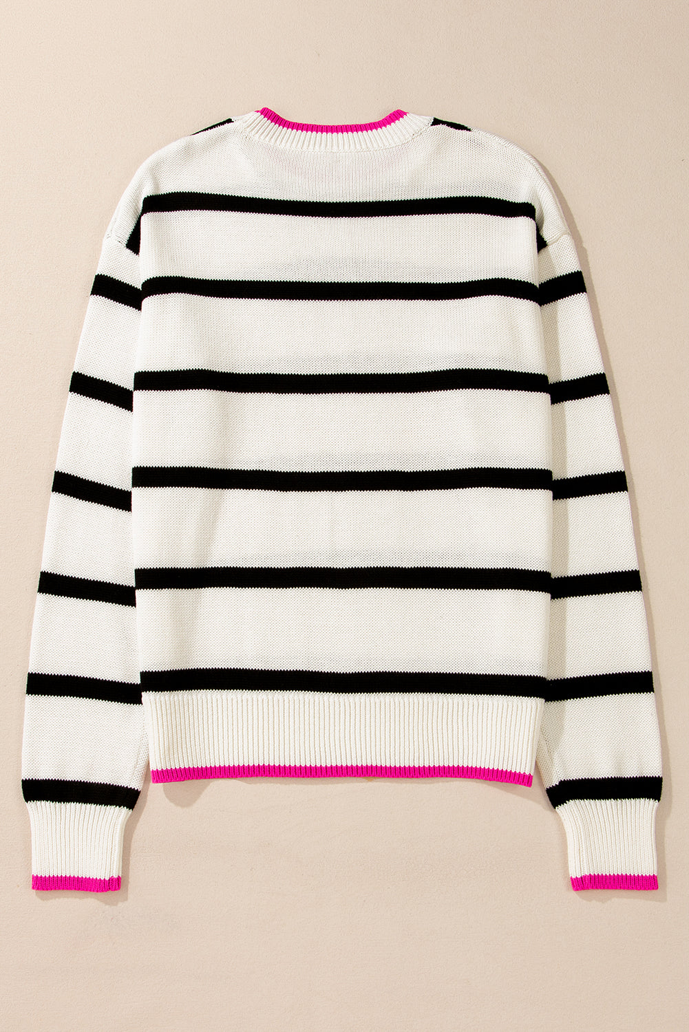 Threaded Pear Avery Contrast Drop Shoulder Sweater