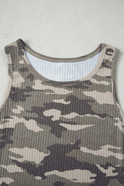 Threaded Pear Wrenley Ribbed Knit Tank Top