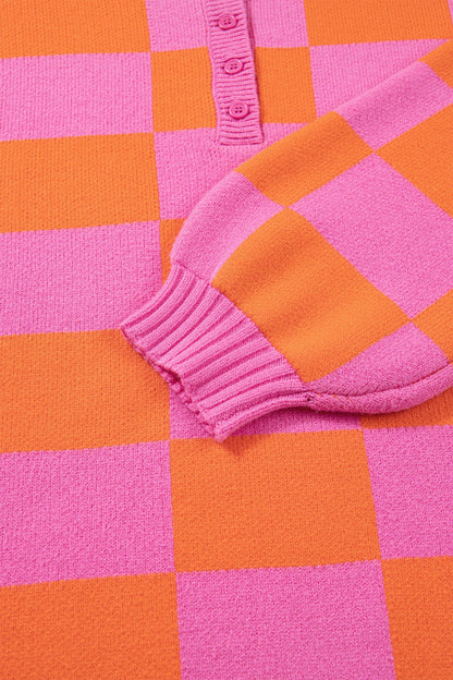 Threaded Pear Meredith Polo Collar Baggy Sweater