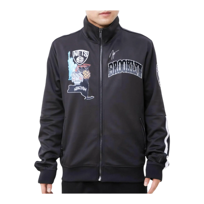 Pro Standard Brooklyn Nets Home Town Men Track Jacket Black