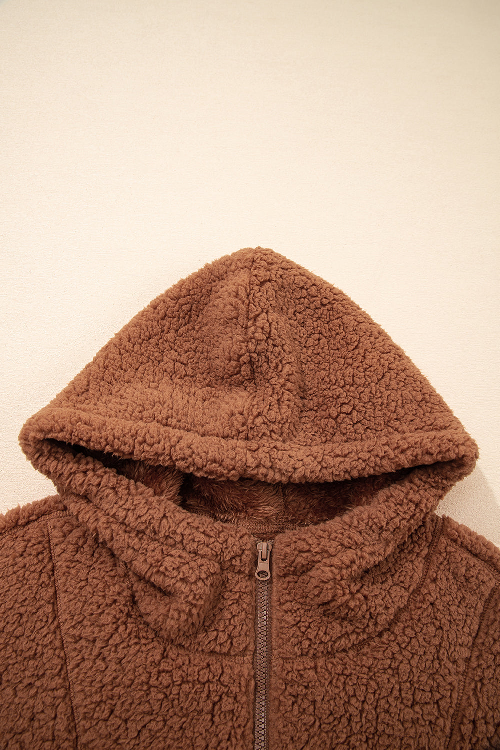 Threaded Pear Bethany Up Hooded Sherpa Jacket