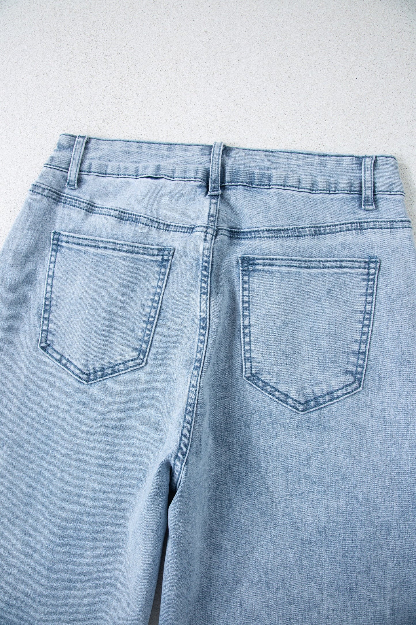 Threaded Pear Maryam Straight Leg Loose Jeans