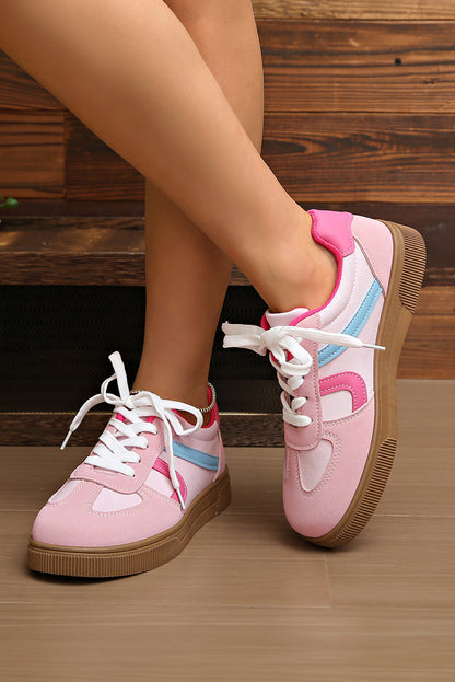 Threaded Pear Mila Lace Up Flat Shoes