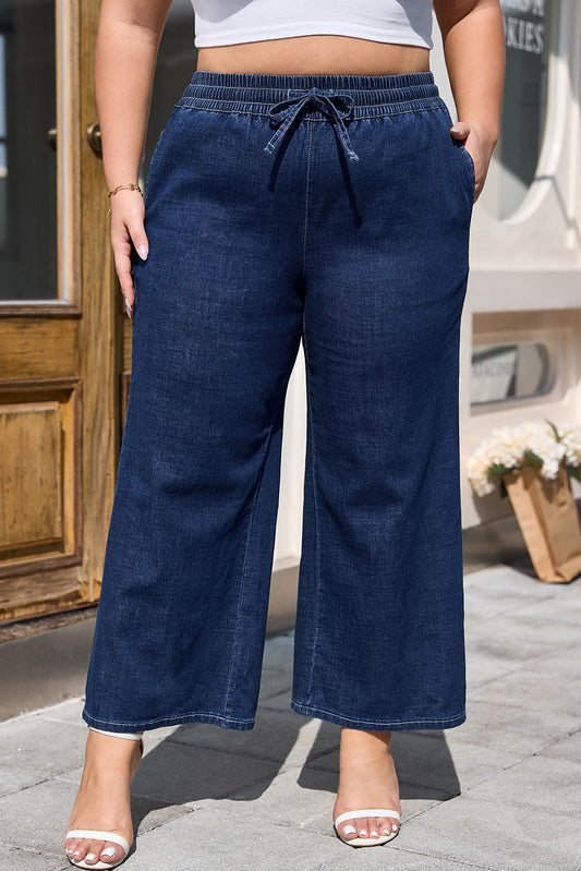 Threaded Pear Analeia Wide Leg Casual PLUS Jeans