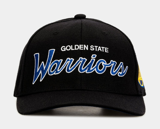 Mitchell & Ness Men's NBA Team Script 2.0 Stretch Snapback Warriors Snapback Caps