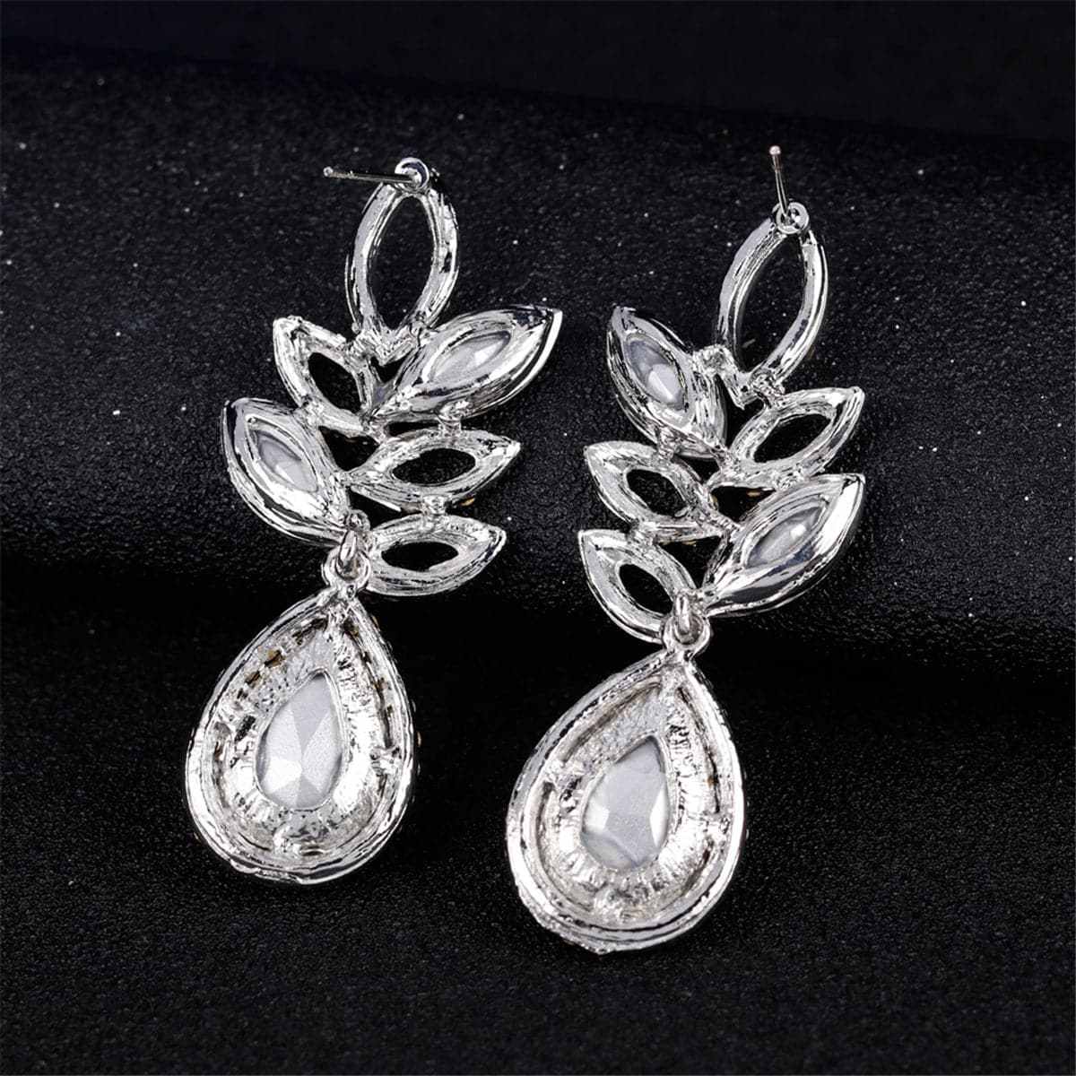 Cubic Zirconia & Crystal Marquise-Cut Botany Teardrop Earrings