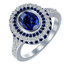 Sapphire Blue and Clear