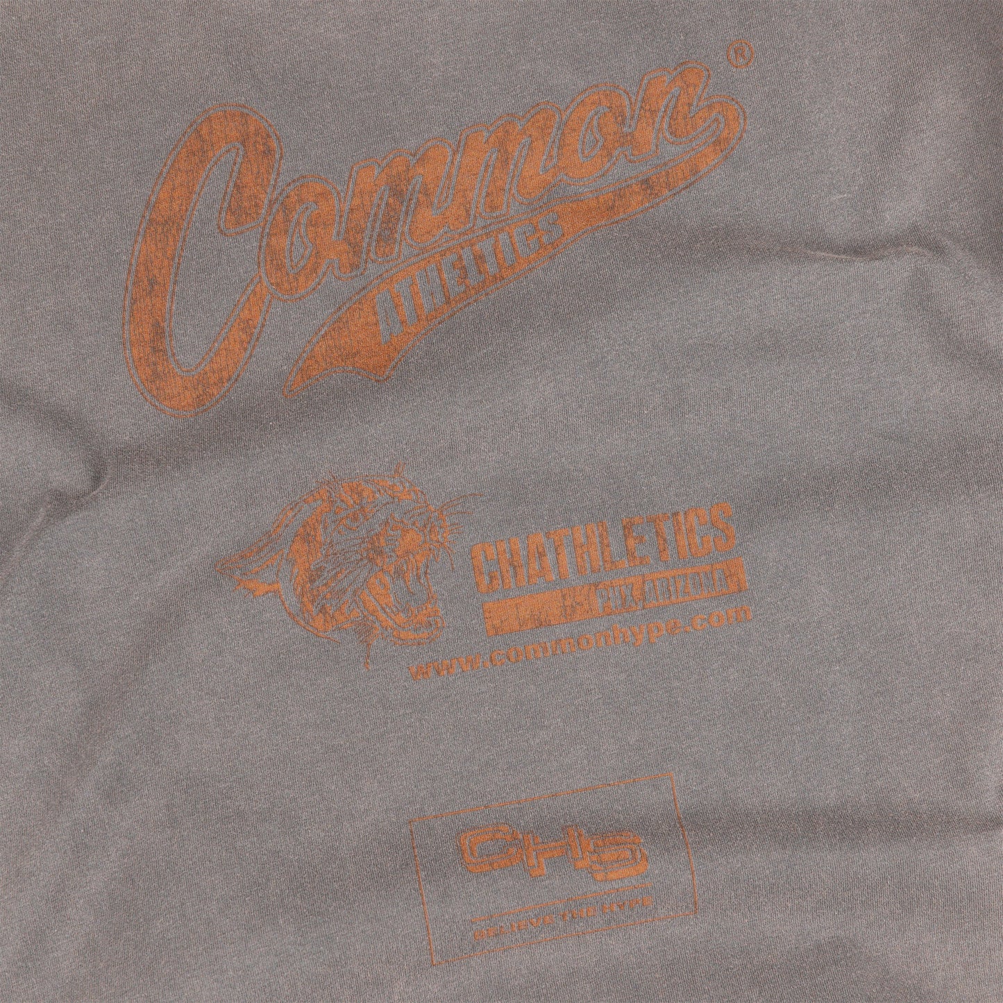 Common Hype Mascot Tee Washed Charcoal