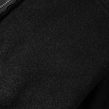 Common Hype Varsity Zip Up Hoodie Black